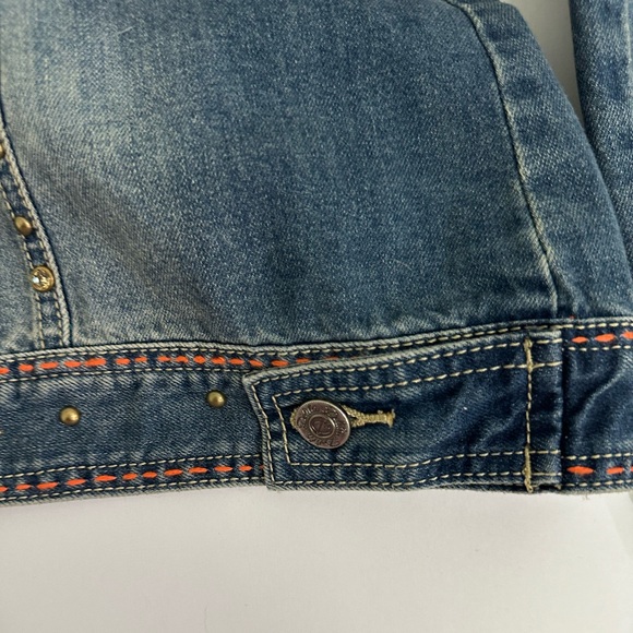 NWT Delia*s Blue embroidered button jacket size Small - Picture 10 of 10